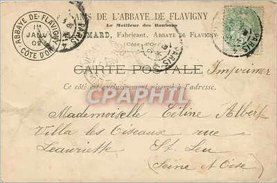 Abdij van Flavigny — Merovingische crypte — Foto-Abdij 1e Serie n°8 — Achterkant