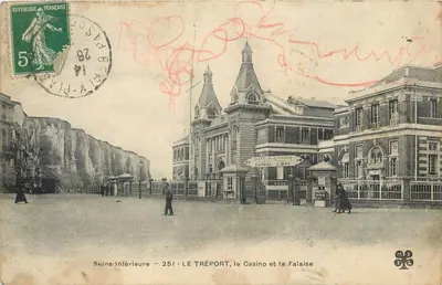 Tréport, o Casino e a Falésia — Seine-Inférieure — 251 — editor MT