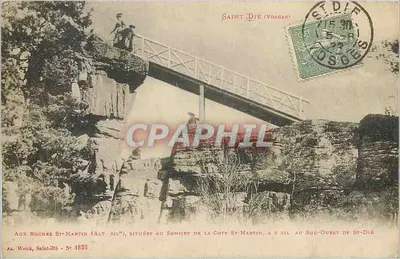 Roches St-Martin — sommet da Côte St-Martin, 2 km ao sul-oeste de Saint-Dié — Au. Weick, Saint-Dié - N° 1823