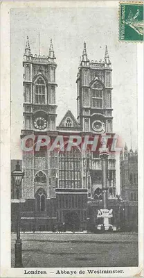 Londres — Abadia de Westminster — Editor não visível, número de série não legível
