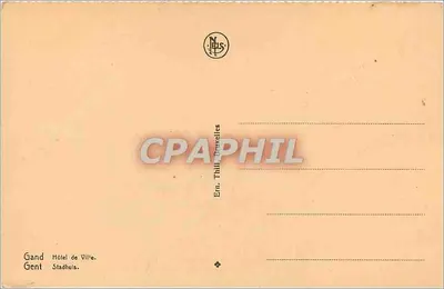 Gand — Hotel de Ville — Ern. Thill, Bruxelas — Verso