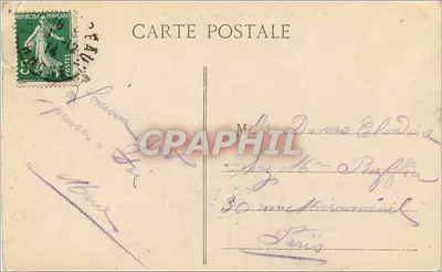 LYON — Bazylika NMP Fourvière, boczna fasada — E.C.L. — Rewers