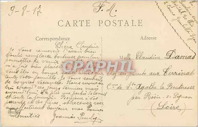 Lyon - Catedral de São João — construção iniciada em torno de 1110 — editor não identificado, número de série 11 — Verso