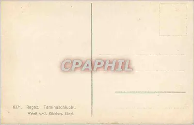 Ragaz — Taminaschlucht — Wehrli A.-G., Kilchberg, Zürich — Verso
