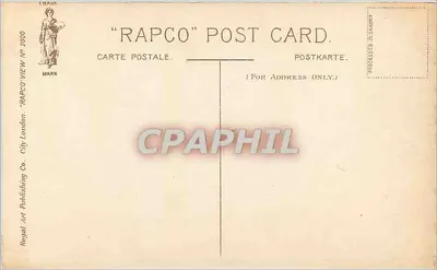 Torre de Londres — vista panorâmica — Rapco Art Publishing Co. — Verso