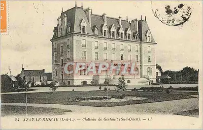 Azay-le-Rideau (Loir-et-Cher) — Castelo de Gerfault (Sudoeste) — I.I.