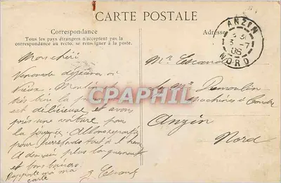 Pałac w Compiègne — Fronton - Róg ulicy Pare — Kollekcja specjalna, nr 57 — Rewers