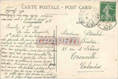 Ruiny Reims — Plac Króla Ludwika XV — wydawca: C. L. G. n° 123 — Rewers
