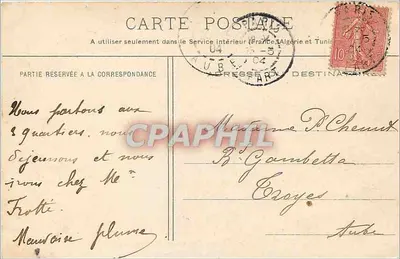 Versailles - O Grande Trianon — Facha das Jardins — editor N. MAUCER — Verso