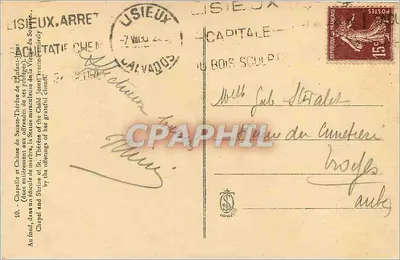 Kapel en reliquiarium van heilige Thérèse van Lisieux — n°10 — Achterkant