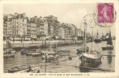 Le Havre - Porto de pesca e Calado Southampton — LL — n° 203