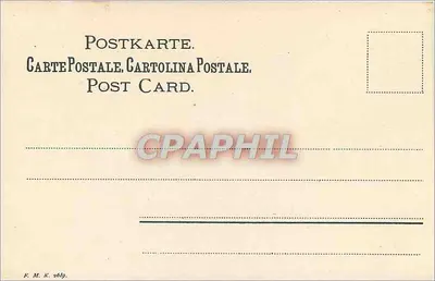 Colheita de trigo — Cena de campo — E. M. K. 2619 — Verso