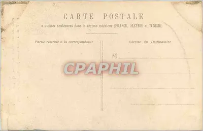 Bilhete postal antigo A jovem respondeu sem sair do lugar que deveria ser a verdadeira causa — Verso