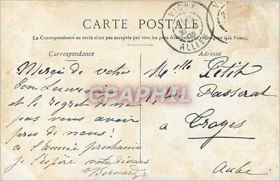 Vichy — Rue Porte France i Stara Wieża — Rewers