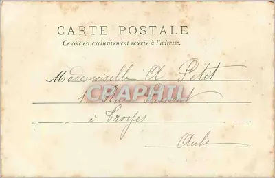 Vichy — Pavilhão Sévigné — CL. GALERIES PARISIENNES — Verso