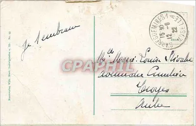 Kaiserslautern — Marktplatz / Rue du marché — Kunstverlag Wilh. Maul, Ludwigshafen a. Rh. No. 82 — Verso