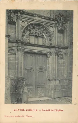 Châtel-Censoir — Portal da Igreja — Desvignes, editor fotográfico, Clamecy