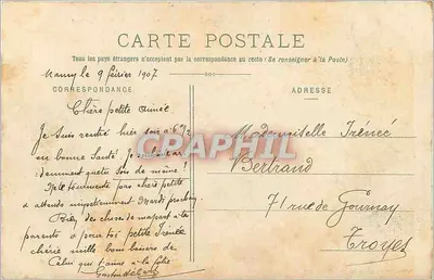 NANCY - Arco da Vitória, vista da Praça da Carrière — Maison des Magasins Réunis, editora Nancy — Verso