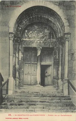 St-Bertrand-de-Comminges — Porta da catedral — Phototype Labouche Frères, Toulouse