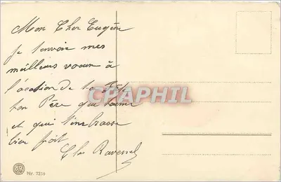 Kwiaty — Wesołych Świąt — wydawca BR, nr 7316 — Rewers