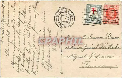 Zamieścieniowe wieś — sceny zimowe — wydawca nieznany — Rewers