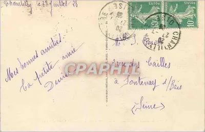 Zamek w Chantilly — Ogólny widok — JND Phot. — Rewers