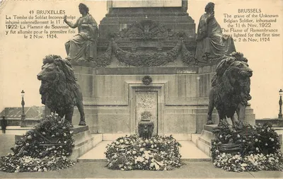 Tumba do Soldado Anônimo — Bruxelas — editor Aibert, n°49