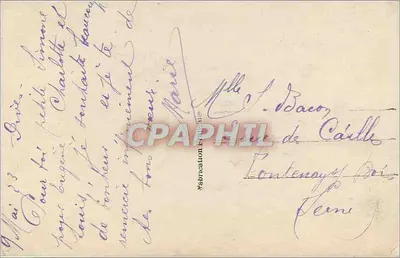 Porte-Bonheur — krajobraz jeziora przy zachodzie słońca — DSIEB Paris, nr 2177 — Rewers