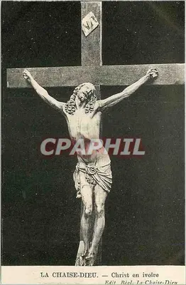 Cristo em marfim — La Chaise-Dieu — Edit. La Chaise-Dieu