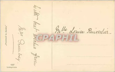Dwa jeleń w zimowej lesie — Wesołych Świąt — E.K. (wydawca ?) n°1007 — Rewers