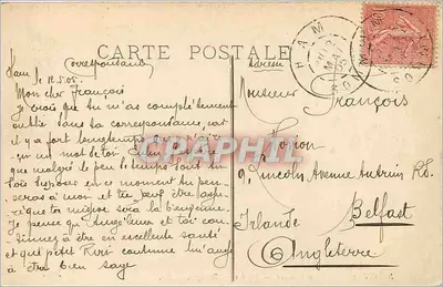 Baptystwo w Bretanii — Salon 1905 — H. d'Estienne — LL. — Rewers