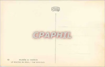 Kobieta z różowym guzikiem — Muzeum Wiertz — Paquier Flawinne — Rewers