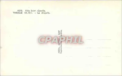 Villa Saint-Camille — Théoule (A.M.) — iglesia — ABEIL, editor GAP — Reverso