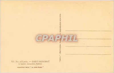 Wyspy Lérins — Stary zamknięty klasztor — kolekcja Rella 'La Côte d'Azur' — Rewers