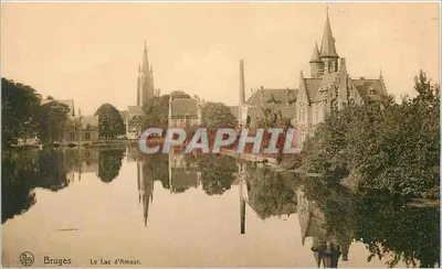 Bruges — Lago do Amor — Ed. Nels, Bruxelas, Série Bruges No. 45