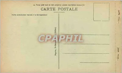 Gipfel des Puy de Dôme — Sonnenuntergang über das Meer der Wolken — L'Auvergne Pittoresque, Verlag Ideal, n° 4124 — Rückseite