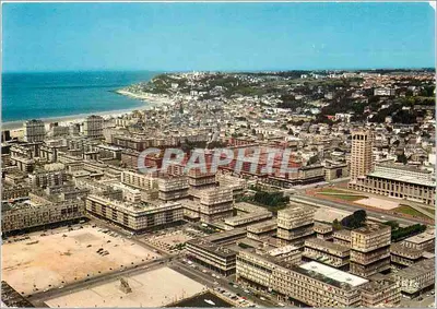 Le Havre — Vista aérea da porta Océane e do cabo de La Hève — Graphithil