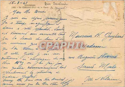 Lourdes - Zamek-Fort i rzeka Gave — Van — Rewers