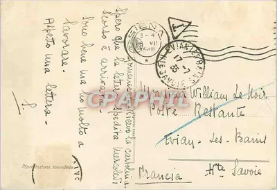 Bilhete postal moderno Siena Palazzo Chigi Saracini — Verso