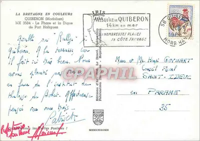Molo i Przylądek Port-Haliguen — Quiberon — Wydawnictwo Sztuki JOS — Rewers