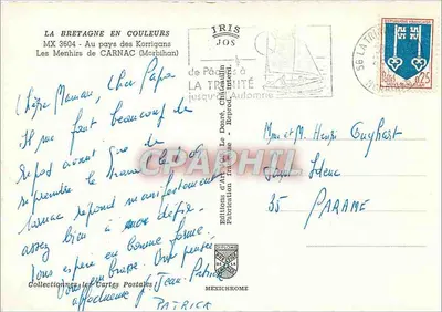 Menhiry w Carnac — Morbihan — Wydawnictwo Art Jos — Rewers