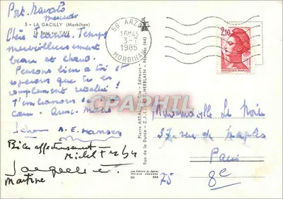 O Ponte sobre a Aff — Gacilly (Morbihan) — editor Artain & Cie — Verso