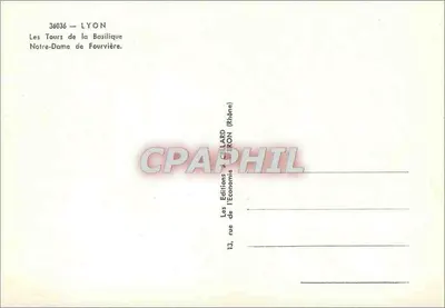 As Torres da Basílica Nossa Senhora de Fourvière — Lyon — Les Éditions de l'Économie — Verso