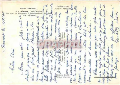 Bénodet (Południowy Finistère) — Widok z powietrza ujścia — Gaby — Rewers