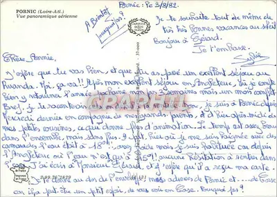 Pornic (Loire-Atlantique) — widok panoramiczny z lotu — wydawca Ching, nr 37-000 — Rewers