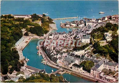 Belle-Île-en-Mer — Vista geral aérea do Palácio — Os Bassins à Flots — Impressor Combier