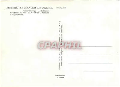 Pryoryty i Młynki w Perche — Wydawca ESTEL, nr 10 538 R — Rewers