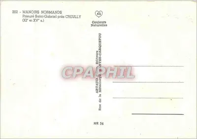 Priorado de São Gabriel — perto de Creully — Artaud Frères, editores — Verso