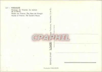 Hameau de Trianon — Versailles — Éditions d'Art — Verso