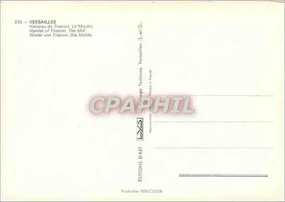 Versailles — Hameau de Trianon, Moulin — Wydawnictwo Fidelcolor — Rewers